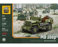 Build Army B1101 Willys MB Jeep Utility Vehicle (Lego Compatible Brick Model) (Special Order - allow a week from order to delivery)